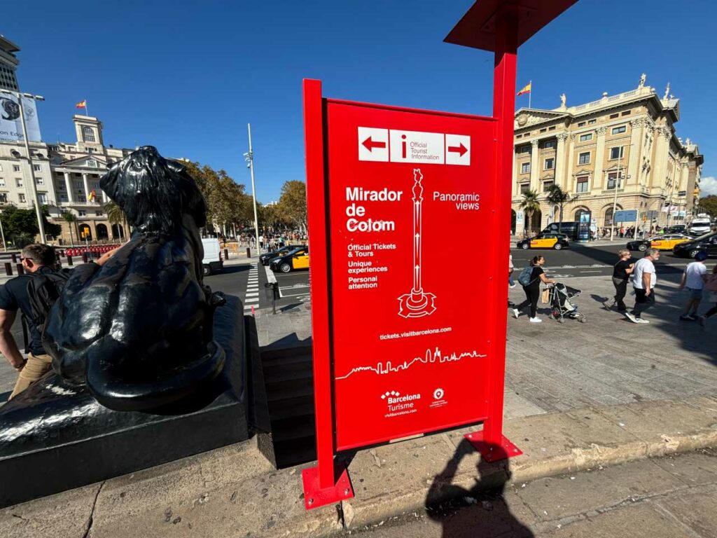 Prix d'entrée au monument de Christophe Colomb